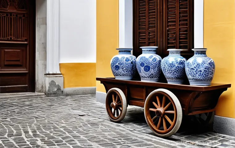 마카오 전통 공예품 구매처 - **Macao's Historic Charm and Porcelain Fusion:**
    "A picturesque scene in Macao's UNESCO World He...